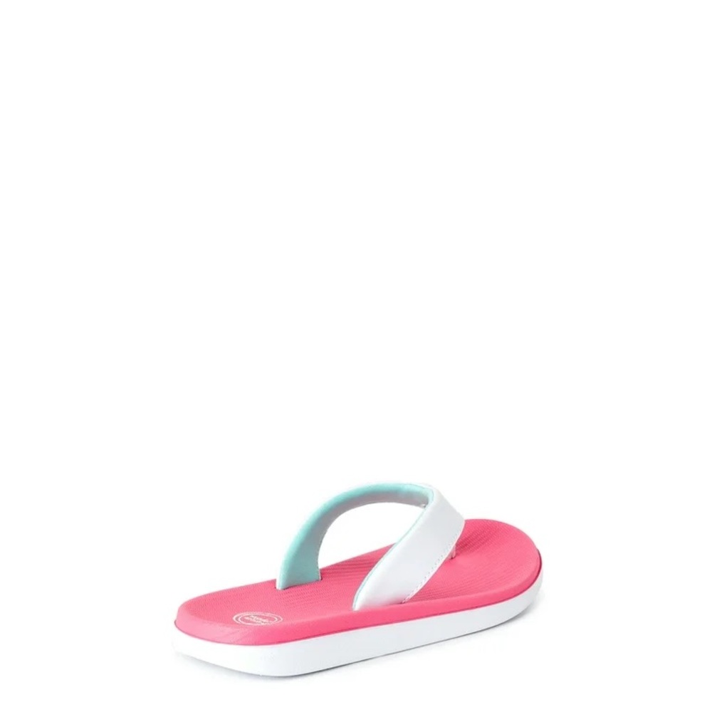 Wonder Nation Pink and White Kids Flip Flops